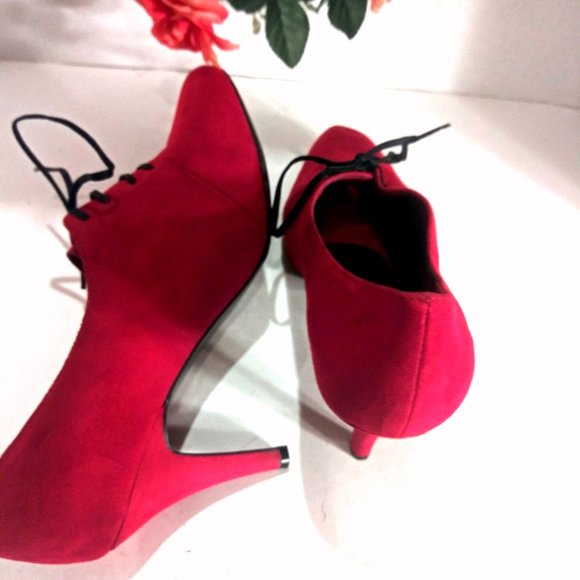 Heeled Bootie, Lace up Shoe, Ankle Bootie Size 10 - Picture 11 of 13